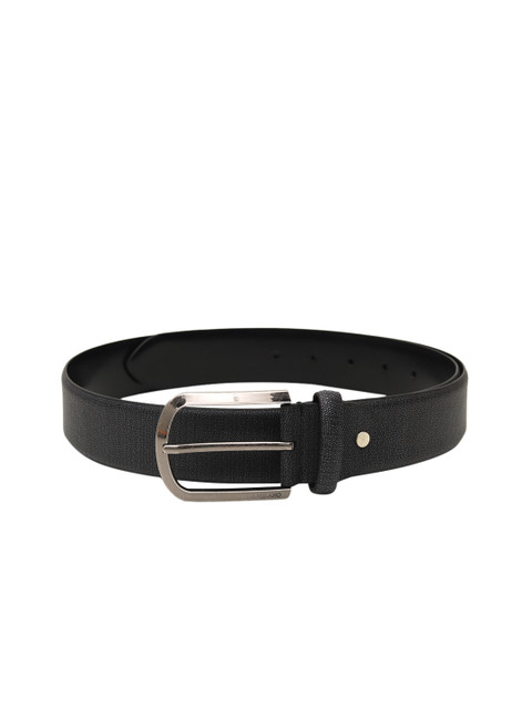 

Da Milano Men Grey Solid Leather Belt