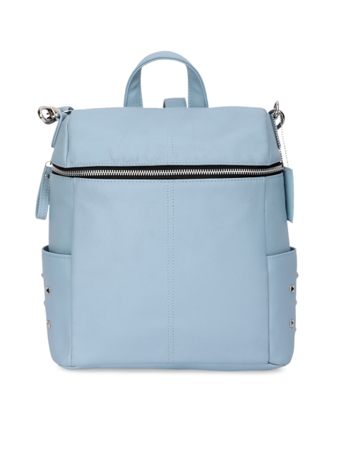 

FUKURO Women Blue Solid Backpack