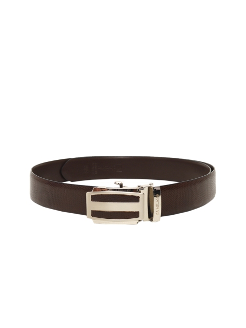 

Da Milano Men Brown Solid Leather Belt