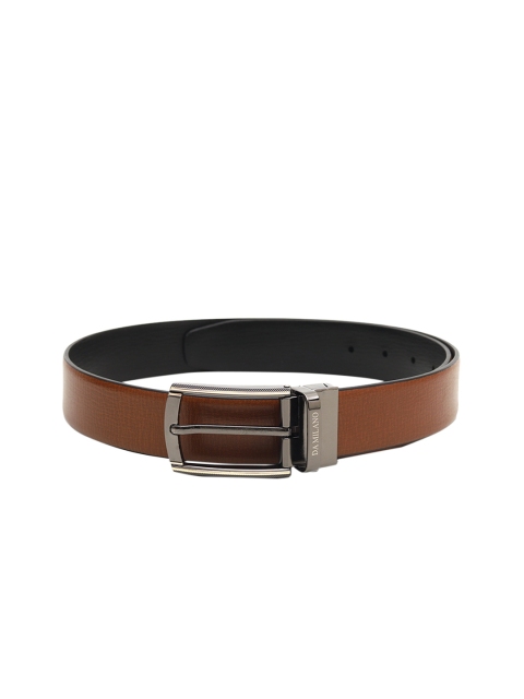 

Da Milano Men Brown & Black Reversible Solid Leather Belt