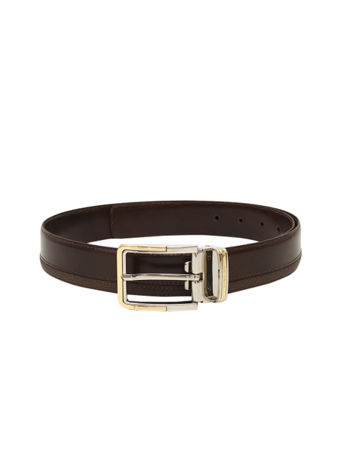 

Da Milano Men Brown Solid Leather Belt