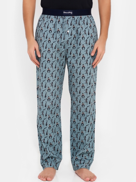 

Smugglerz Men Grey Printed Lounge Pants