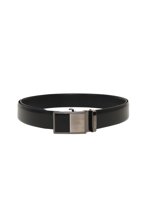 

Da Milano Men Black Solid Leather Belt