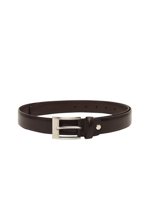 

Da Milano Men Brown Solid Leather Belt