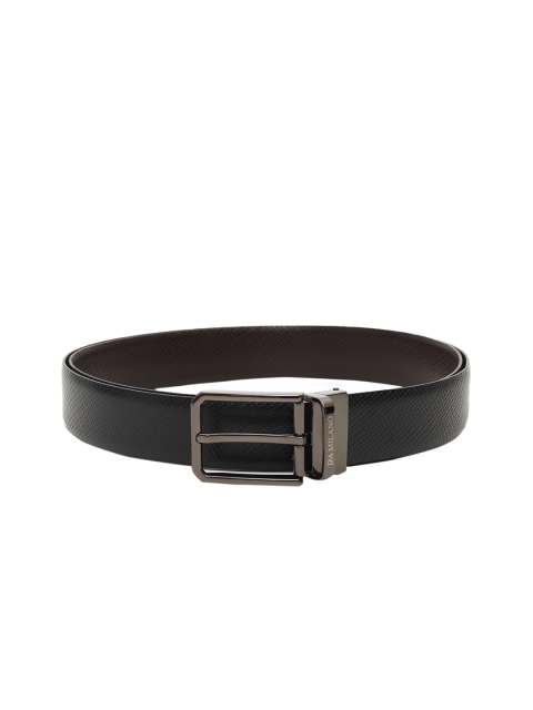 

Da Milano Men Black & Brown Solid Reversible Leather Belt