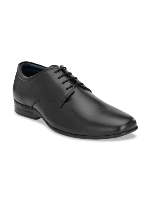

Rodolfo Darrell Men Black Solid Leather Formal Derbys