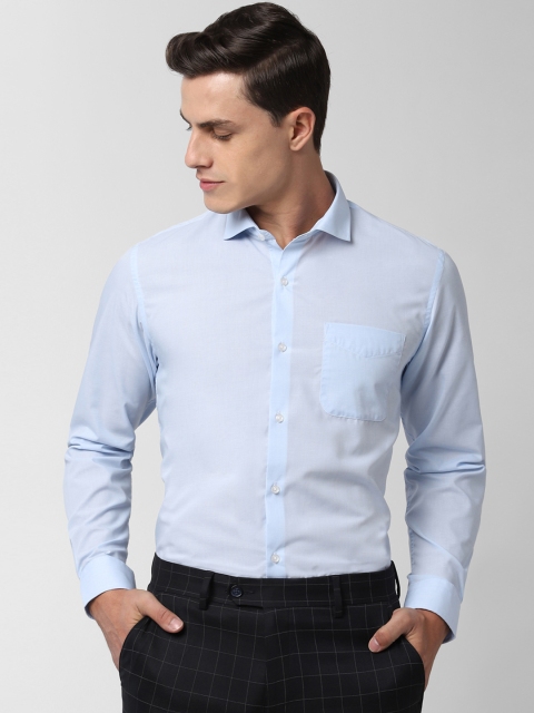 

Peter England Men Blue Slim Fit Solid Formal Shirt