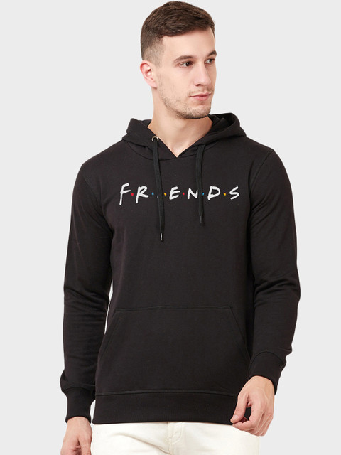 

Free Authority Men Black Friends Printed Hooded Sweatshirt