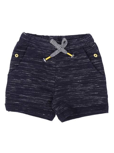 

Pantaloons Baby Boys Navy Blue Solid Regular Fit Hot Pants
