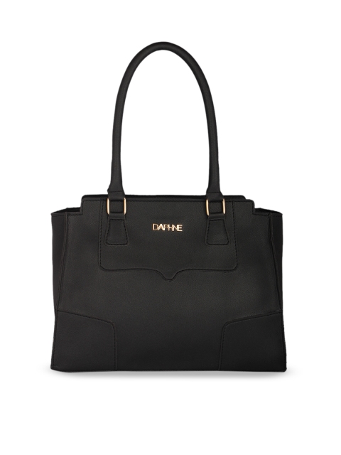 

Daphne Black Solid Shoulder Bag