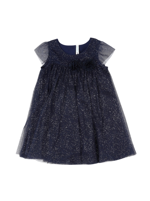 

Pantaloons Baby Girls Blue Printed A-Line Dress