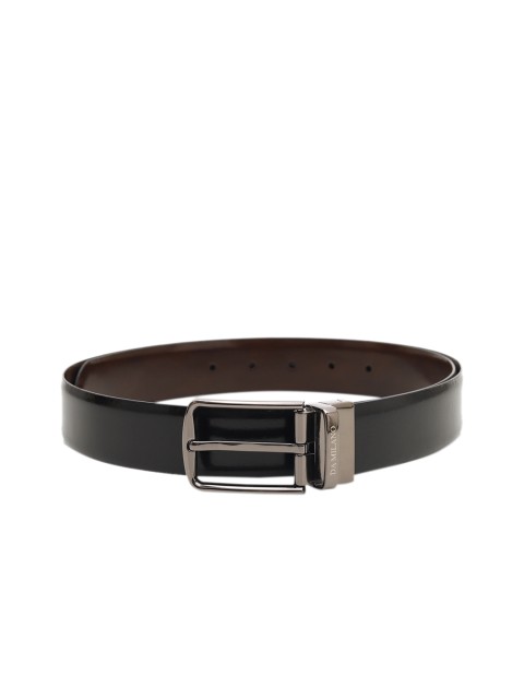 

Da Milano Men Black & Brown Solid Leather Reversible Belt