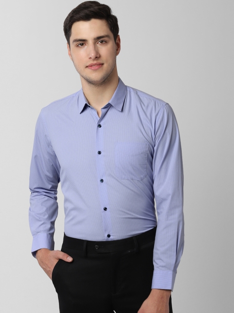

Peter England Men Blue Regular Fit Printed Formal Shirt