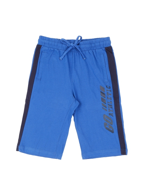 

Pantaloons Junior Boys Blue Solid Regular Shorts