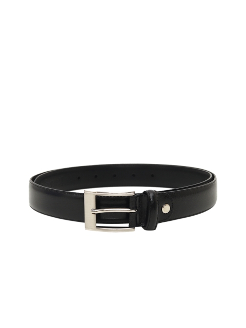 

Da Milano Men Black Solid Leather Belt