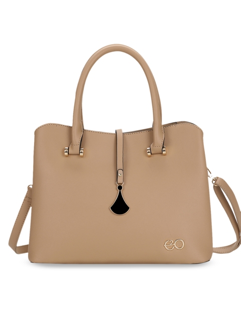 

E2O Khaki Solid Handheld Bag