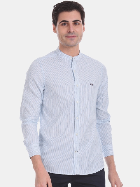 

Arrow Sport Men Blue Regular Fit Striped Casual Shirt