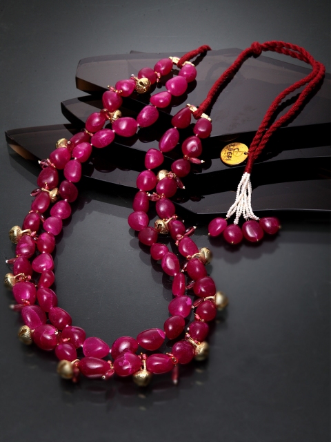 

DUGRISTYLE Red Gold-Plated Sterling Silver Necklace