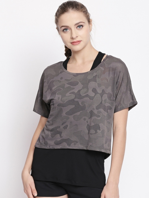 

Ajile by Pantaloons Women Grey Printed Top