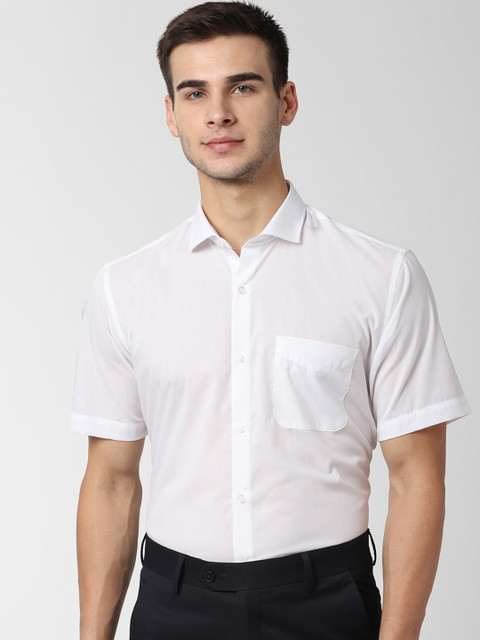 

Peter England Men White Regular Fit Solid Formal Shirt