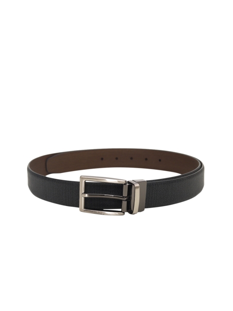 

Da Milano Men Grey & Brown Solid Reversible Leather Belt