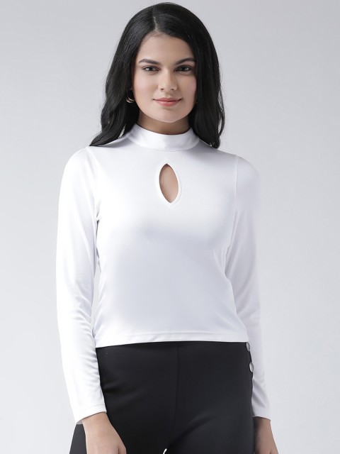 

Texco Women White Solid Top