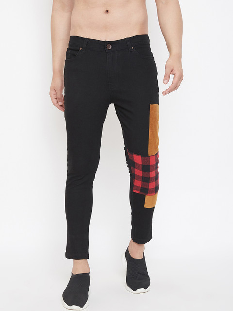 

FUGAZEE Men Black & Brown Slim Fit Mid-Rise Clean Look Jeans
