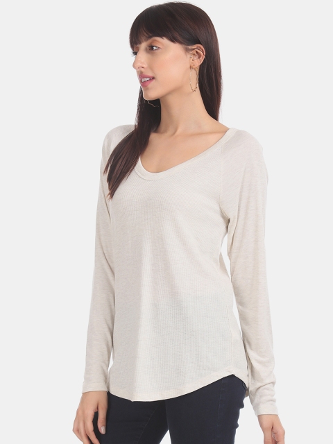 

GAP Women Beige Solid Top