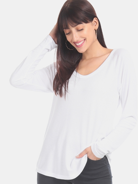

GAP Women White Solid Top