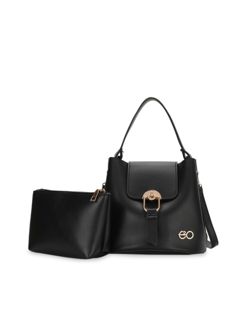 

E2O Set of 2 Solid Bags, Black