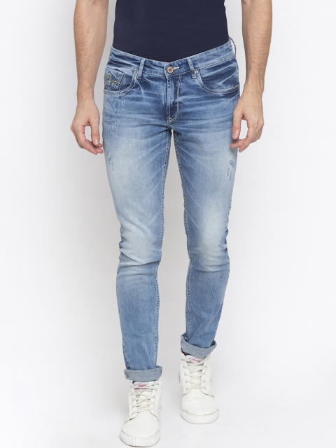 

SPYKAR Men Blue Skinny Fit Low-Rise Clean Look Jeans