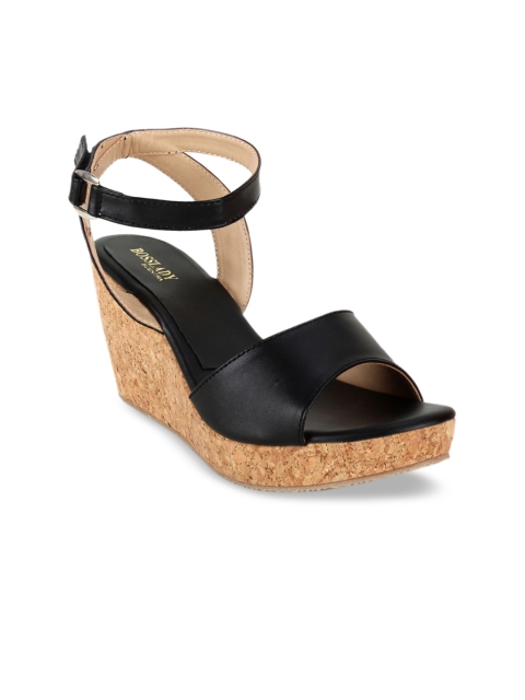 

SCENTRA Women Black Solid Wedges
