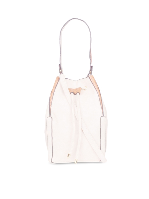 

Bagkok Beige & Beige Solid Handheld Bag