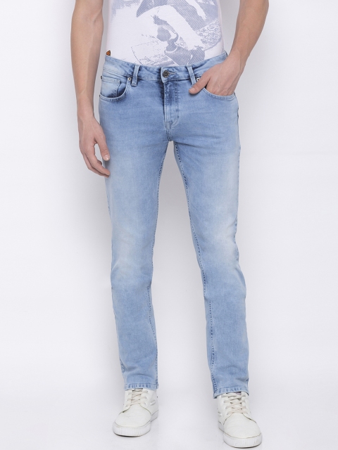 

SPYKAR Men Blue Straight Fit Mid-Rise Clean Look Jeans