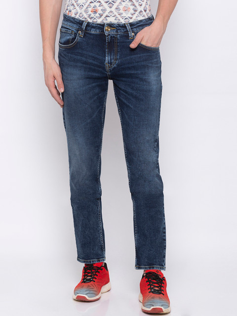 

SPYKAR Men Blue Straight Fit Mid-Rise Clean Look Jeans