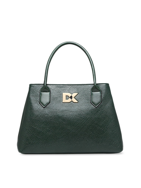 

Diana Korr Green Textured Handheld Bag