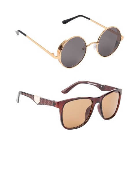 

EPICINK hob Unisex Set of 2 Sunglasses EP-0240702-04, Black