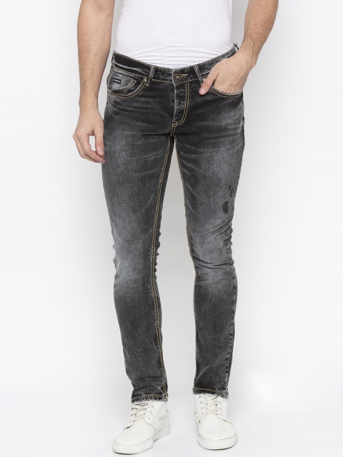 

SPYKAR Men Black Skinny Fit Low-Rise Low Distress Jeans