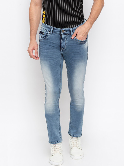 

SPYKAR Men Blue Skinny Fit Low-Rise Clean Look Jeans