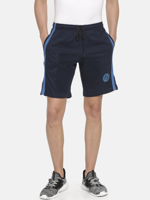 

Macroman M-Series Men Navy Blue Solid Regular Fit Sports Shorts