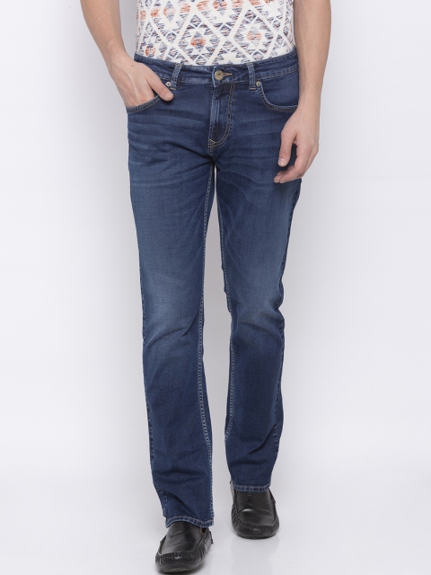 

SPYKAR Men Blue Straight Fit Mid-Rise Clean Look Jeans