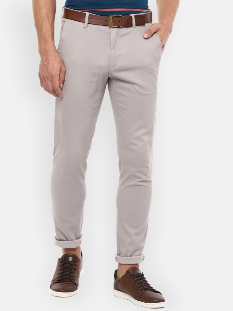 

Van Heusen Sport Men Grey Slim Fit Solid Regular Trousers