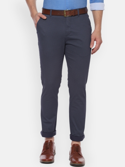 

Van Heusen Sport Men Blue Slim Fit Solid Formal Trousers