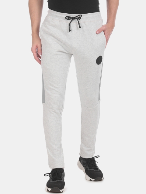 

Ed Hardy Men Grey Solid Cut And Sew Track Pants