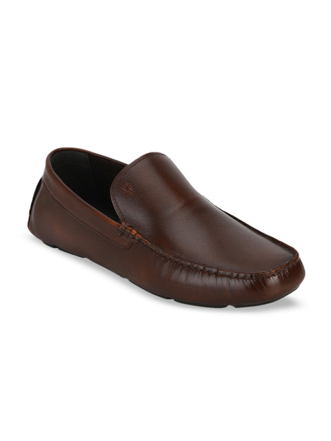 

Red Tape Men Brown Solid Leather Formal Loafers