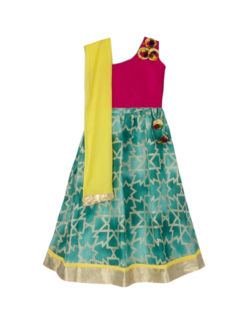 

KID1 Pink Ready to Wear Lehenga & Blouse with Dupatta