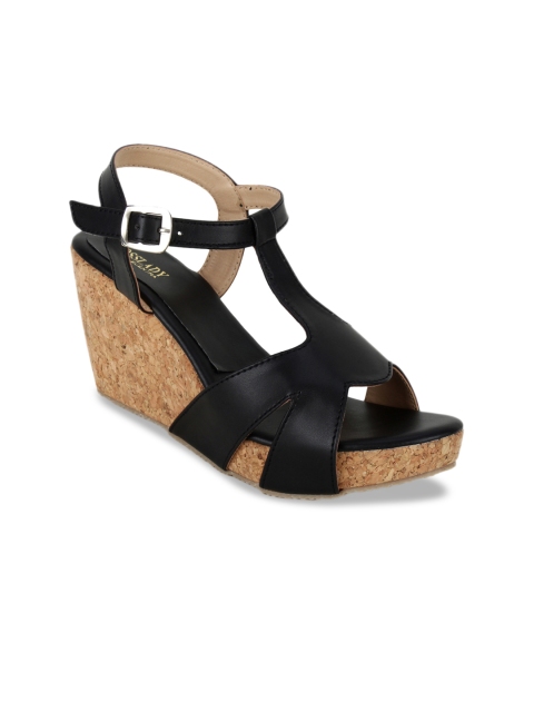 

SCENTRA Women Black Solid Wedges
