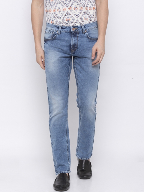 

SPYKAR Men Blue Straight Fit Mid-Rise Clean Look Jeans