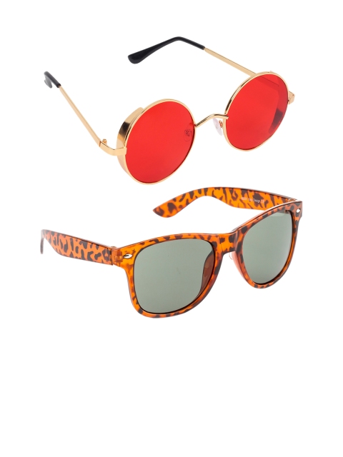 

EPICINK hob Unisex Set of 2 Sunglasses EP-0240703-06, Red