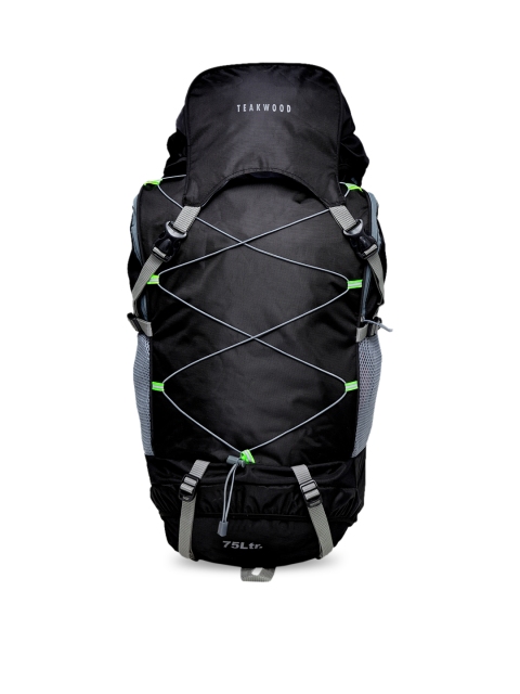 

Teakwood Leathers Unisex Black Solid Large 75 Litres Rucksack